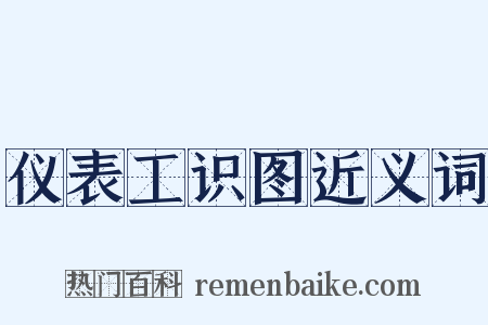 仪表工识图近义词是什么意思的图片